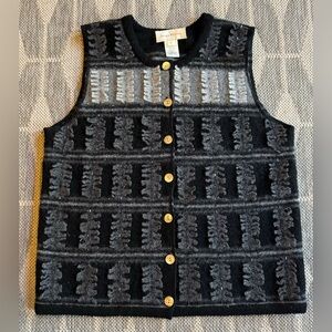 Art-To-Wear Susan Bristol HAND EMBROIDERED 100% Wool Patchwork/Sequin/Bead, NEW